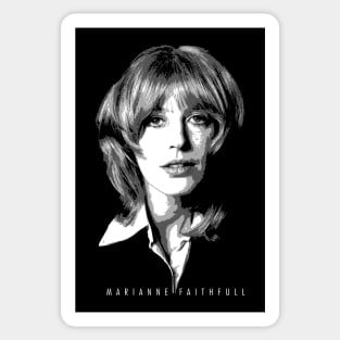 Marianne Faithfull - Retro Sticker